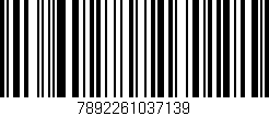 Código de barras (EAN, GTIN, SKU, ISBN): '7892261037139'