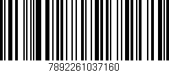 Código de barras (EAN, GTIN, SKU, ISBN): '7892261037160'