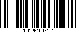 Código de barras (EAN, GTIN, SKU, ISBN): '7892261037191'