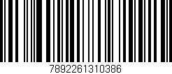 Código de barras (EAN, GTIN, SKU, ISBN): '7892261310386'