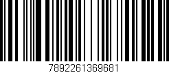 Código de barras (EAN, GTIN, SKU, ISBN): '7892261369681'