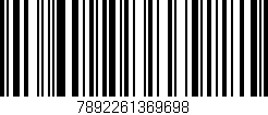 Código de barras (EAN, GTIN, SKU, ISBN): '7892261369698'