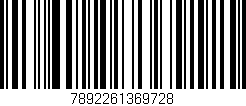 Código de barras (EAN, GTIN, SKU, ISBN): '7892261369728'