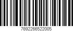Código de barras (EAN, GTIN, SKU, ISBN): '7892266522005'