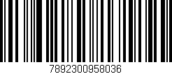 Código de barras (EAN, GTIN, SKU, ISBN): '7892300958036'