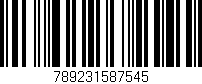 Código de barras (EAN, GTIN, SKU, ISBN): '789231587545'