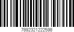 Código de barras (EAN, GTIN, SKU, ISBN): '7892321222598'