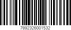 Código de barras (EAN, GTIN, SKU, ISBN): '7892326001532'