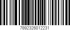 Código de barras (EAN, GTIN, SKU, ISBN): '7892326012231'