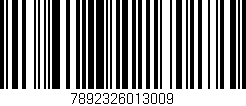 Código de barras (EAN, GTIN, SKU, ISBN): '7892326013009'