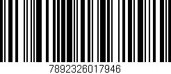 Código de barras (EAN, GTIN, SKU, ISBN): '7892326017946'