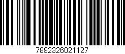 Código de barras (EAN, GTIN, SKU, ISBN): '7892326021127'