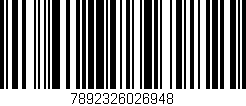 Código de barras (EAN, GTIN, SKU, ISBN): '7892326026948'
