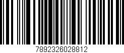Código de barras (EAN, GTIN, SKU, ISBN): '7892326028812'