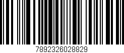 Código de barras (EAN, GTIN, SKU, ISBN): '7892326028829'