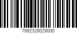 Código de barras (EAN, GTIN, SKU, ISBN): '7892326029000'
