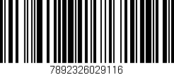 Código de barras (EAN, GTIN, SKU, ISBN): '7892326029116'