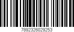 Código de barras (EAN, GTIN, SKU, ISBN): '7892326029253'