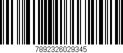 Código de barras (EAN, GTIN, SKU, ISBN): '7892326029345'
