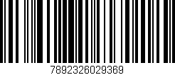 Código de barras (EAN, GTIN, SKU, ISBN): '7892326029369'