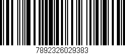 Código de barras (EAN, GTIN, SKU, ISBN): '7892326029383'