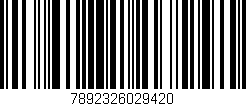 Código de barras (EAN, GTIN, SKU, ISBN): '7892326029420'