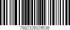 Código de barras (EAN, GTIN, SKU, ISBN): '7892326029536'