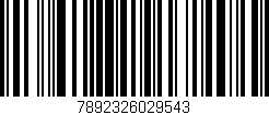 Código de barras (EAN, GTIN, SKU, ISBN): '7892326029543'