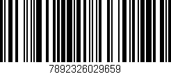 Código de barras (EAN, GTIN, SKU, ISBN): '7892326029659'
