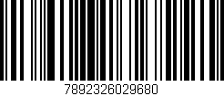 Código de barras (EAN, GTIN, SKU, ISBN): '7892326029680'