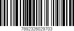 Código de barras (EAN, GTIN, SKU, ISBN): '7892326029703'