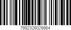 Código de barras (EAN, GTIN, SKU, ISBN): '7892326029864'