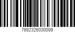 Código de barras (EAN, GTIN, SKU, ISBN): '7892326030099'