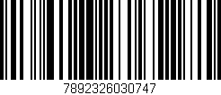 Código de barras (EAN, GTIN, SKU, ISBN): '7892326030747'