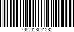 Código de barras (EAN, GTIN, SKU, ISBN): '7892326031362'