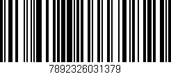 Código de barras (EAN, GTIN, SKU, ISBN): '7892326031379'