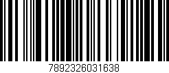 Código de barras (EAN, GTIN, SKU, ISBN): '7892326031638'