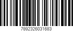 Código de barras (EAN, GTIN, SKU, ISBN): '7892326031683'