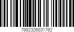 Código de barras (EAN, GTIN, SKU, ISBN): '7892326031782'