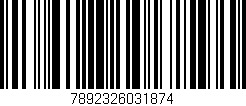 Código de barras (EAN, GTIN, SKU, ISBN): '7892326031874'
