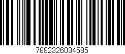 Código de barras (EAN, GTIN, SKU, ISBN): '7892326034585'
