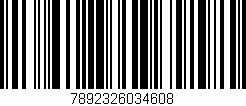 Código de barras (EAN, GTIN, SKU, ISBN): '7892326034608'