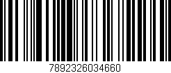 Código de barras (EAN, GTIN, SKU, ISBN): '7892326034660'