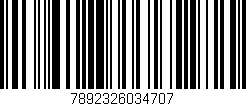 Código de barras (EAN, GTIN, SKU, ISBN): '7892326034707'