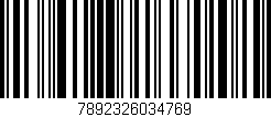 Código de barras (EAN, GTIN, SKU, ISBN): '7892326034769'