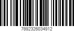Código de barras (EAN, GTIN, SKU, ISBN): '7892326034912'