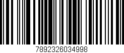 Código de barras (EAN, GTIN, SKU, ISBN): '7892326034998'