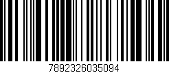 Código de barras (EAN, GTIN, SKU, ISBN): '7892326035094'