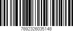 Código de barras (EAN, GTIN, SKU, ISBN): '7892326035148'
