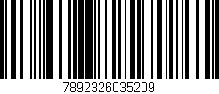 Código de barras (EAN, GTIN, SKU, ISBN): '7892326035209'